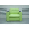 Кресло-кровать Атланта 65 Салатовая экокожа, 92х91х88 см, с ящиком для белья