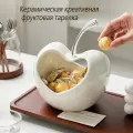 Фруктовница Яблоко, керамика, глазурованное покрытие, 17,5 см