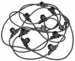 Гирлянда белт-лайт 3м 10 IP65 черный шнур 2м 230В тр. IEK