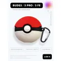 Galaxy Buds 3 Pro чехол для наушников Samsung Buds 3 с карабином, Покебол, покемон