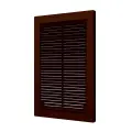 Решетка вентиляции Эра разъемная, с сеткой, 200х300 мм, коричневая