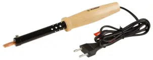 ЗУБР 80 Вт, клин, электропаяльник с деревянной рукояткой (55405-80)