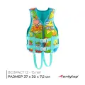 Жилет ONLYTOP, для плавания, размер S, 12 - 15 лет, 40-50 кг, цвет зеленый