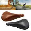 Мягкое и удобное водонепроницаемое ретро-седло с подушкой для горного велосипеда-черный