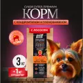 Сухой корм для собак мелких пород Buddy Dinner Orange Line Hypoallergenic с лососем 3 кг + 1 кг в подарок