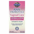 Garden of Life, RAW Probiotics, для восстановления микрофлоры влагалища, 50 млрд, 30 вегетарианских капсул
