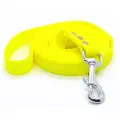 Поводок из биотана 10 м, ширина 20 мм, Woofy Geksa, прорезиненный, водостойкий, желтый