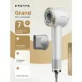 Фен с ионизацией Dreame Grand, 110 000 об/мин, 1600 Вт, 7 режимов, 2 скорости, режим ИИ, сенсорное управление, насадка для разглаживания, белый