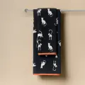 Полотенце Sofi de MarkO Kitty, махровое, 100% Хлопок, 70x140см, черное