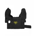 Ковры стеганые для грузовых автомобилей Daf XF-105 с 2006г (механика), черный цвет с желтой вышивкой и черным кантом. Экокожа - 3шт в комплекте (пассажир+водитель+шахта). Даф