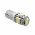 Лампа светодиодная 12 V BA9S-5 SMD белая повторит. 10 шт