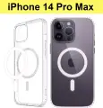 ADV GROUP / Чехол для iPhone 14 Pro Max с поддержкой MagSafe, противоударный, прозрачный
