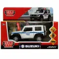 Машина металл свет-звук SUZUKI JIMNY полиция 11,5 см, двер