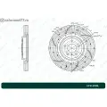 G-BRAKE GFR-21011L Диск тормозной перфорированный вентилируемый G-brake GFR-21011L левый