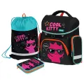 Ранец F? rst F-Set Cool kitty 35*29*16см, 1 отделение, 3 кармана, анатомическая спинка, пенал, мешок для обуви