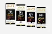 Набор горького шоколада Lindt Excellence, (4 шт. х 100 гр.)
