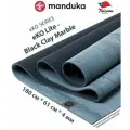 Каучуковый коврик для фитнеса и йоги Manduka eKO lite 180*61*0,4 см - Black Clay Marble