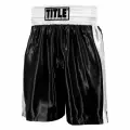 Трусы боксерские TITLE Boxing Edge Boxing Trunks 2.0, размер XL, черно-белые