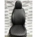 Комплект чехлов Лайт для Chevrolet Cruze Sd/Hb/Wag c 09-15г. Экокожа, ромб, черный, белая строчка.
