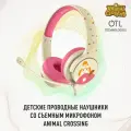 Детские проводные наушники с микрофоном OTL Technologies Animal Crossing