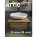 Подвесная тумба под раковину в ванную 70х48 см ATTIC, цвет Дуб Вотан, MODULEASY Ц0000037801