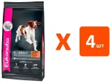 EUKANUBA ADULT MEDIUM BREED для взрослых собак средних пород с птицей (3 кг х 4 шт)