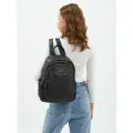 Рюкзак городской PouchMan, женский, натуральная кожа, 8 л, 25х31х11 см, черный