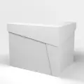 Стойка Ресепшн Скос Угловая / Белый / 1800х1200х1200 Без подсветки