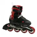 Детские раздвижные ролики Rollerblade Microblade Free - Black/Red р. 28-32