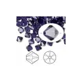 Бусина Swarovski, 6мм, Биконус (#5328), фиолетовый (цвет 277), 10 шт.