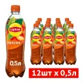 Чай  Lipton черный Персик, 0.5 л, 12 шт.
