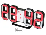 Часы-будильник цифровые Perfeo PF_5197 красные (черный корпус) PF-663