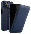 Кожаный чехол флип Melkco для Apple iPhone 14 Plus (6.7) - Jacka Type, темно-синий