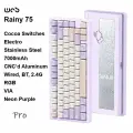 Клавиатура WOB Studio Rainy 75, игровая, механическая, RGB, беспроводная, 81 клавиша