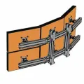 Аллегри WALL 632 Кронштейн настенный на 6 мониторов 24-32