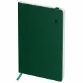 Записная книжка А6 80л. Лайт, кожзам, Greenwich Line Classic. Olive, с резинкой, фактурное тиснение, блок в клетку