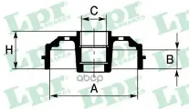 Барабан тормозной CITROEN C2/C3/PEUGEOT 1007/206 Lpr арт. 7D0637