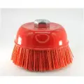Нейлоновая щетка чашечная d 125 мм М14 для УШМ абразивный нейлон