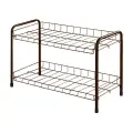 Полка для обуви 2-х полочная 660х280х440 Медный антик, Ника ЭТ3/А медн антик