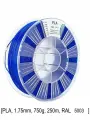 Синий экологичный пластик PLA для печати 1.75мм 750г