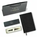 Ручка шариковая PARKER IM Core Black Lacquer GT, ежедневник А5 черный, пакет, 880899