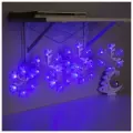 Гирлянда Нить 2 м с насадками Снежинка матовая, IP20, прозрачная нить, 36 LED, свечение синее, фиксинг, 220 В