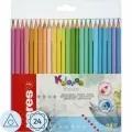 Карандаши цветные 24 цвета Kores (L=175мм, d=3мм, 3гр), 6 уп.