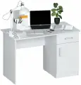 Стол письменный с тумбой Джаз СП1 Белый