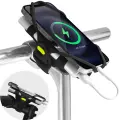 Держатель для смартфона+Powerbank силиконовый на вынос руля универсальный 4.7'-7.2' BONE BIKE TIE PRO PACK 2 черный