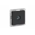 Systeme Electric ATLASDESIGN TV проходная розетка 4DB механизм карбон ATN001092