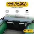 Мягкая накладка на сиденье для лодки ПВХ Мечта Рыбака с сумкой-рундуком