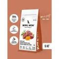 BOWL WOW сухой корм для взрослых собак мелких пород с ягненком, индейкой, рисом и тыквой 5кг