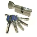 Цилиндровый механизм MSM-70мм (35-35) ключ-вертушка никель