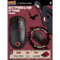 Мышка беспроводная игровая с экраном VALKYRIE M1 PRO NARUTO / с док станцией / PAW 3950, 42000 DPI, 58гр. Итачи